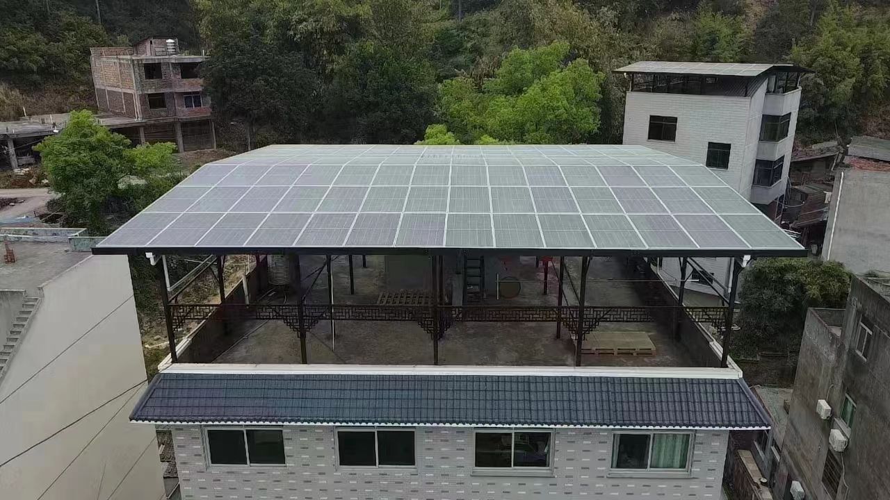 嘉兴15kw+10kwh自建别墅家庭光伏储能系统